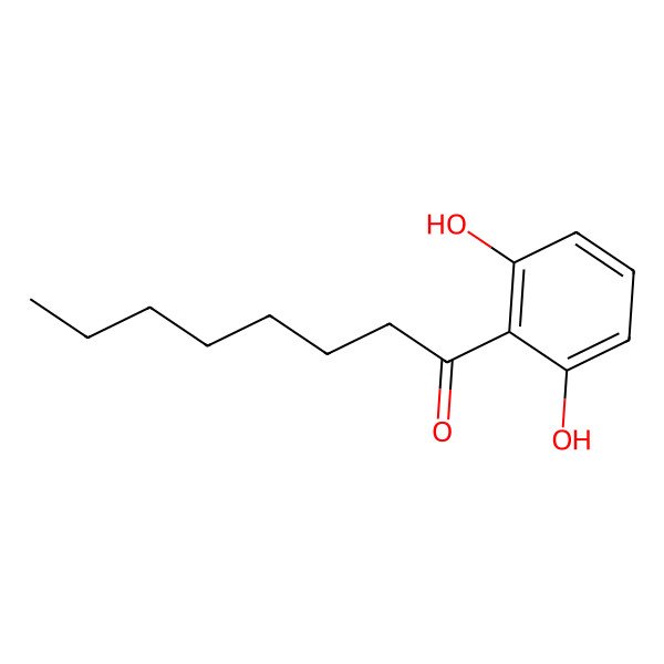 2D Structure of 1-(2,6-Dihydroxyphenyl)-1-octanone