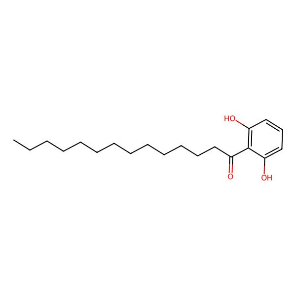 2D Structure of 1-(2,6-Dihydroxyphenyl)tetradecan-1-one