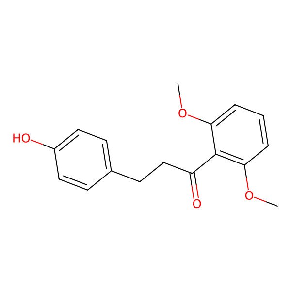 2D Structure of 1-(2,6-Dimethoxyphenyl)-3-(4-hydroxyphenyl)propan-1-one
