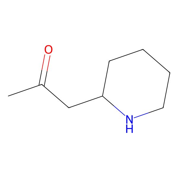 2D Structure of 1-[(2R)-piperidin-2-yl]propan-2-one