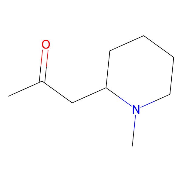 2D Structure of 1-[(2S)-1-methylpiperidin-2-yl]propan-2-one