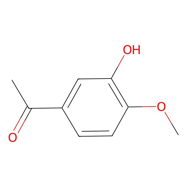 2D Structure of 1-(3-Hydroxy-4-methoxyphenyl)ethanone
