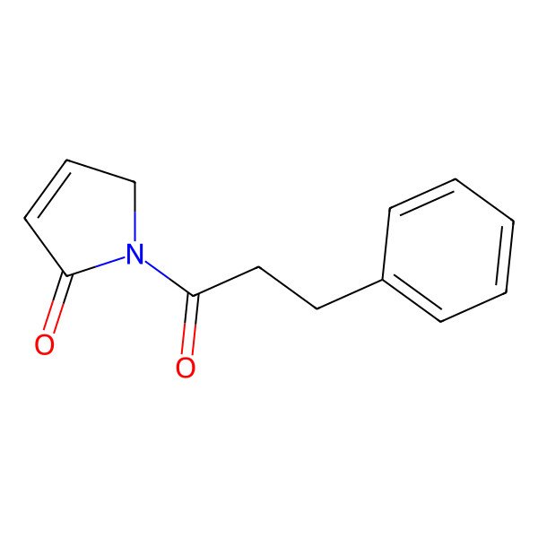 2D Structure of 1-(3-phenylpropanoyl)-2H-pyrrol-5-one 2D Structure of 1-(3-phenylpropanoyl)-2H-pyrrol-5-one