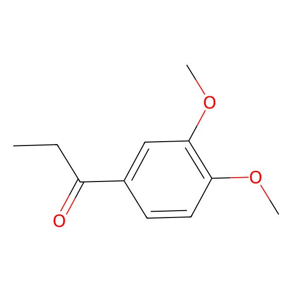 2D Structure of 1-(3,4-Dimethoxyphenyl)propan-1-one
