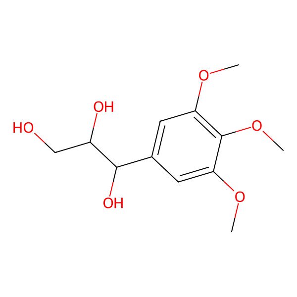 2D Structure of 1-(3,4,5-Trimethoxyphenyl)propane-1,2,3-triol 2D Structure of 1-(3,4,5-Trimethoxyphenyl)propane-1,2,3-triol
