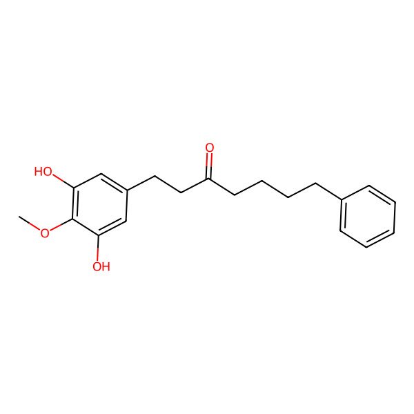 2D Structure of 1-(3,5-Dihydroxy-4-methoxyphenyl)-7-phenylheptan-3-one