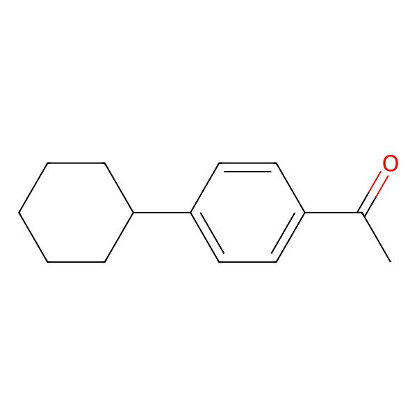 2D Structure of 1-(4-Cyclohexylphenyl)ethanone