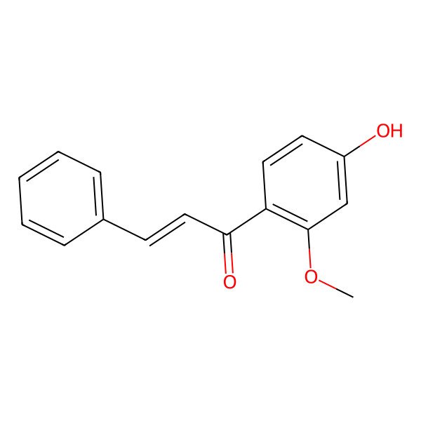 2D Structure of 1-(4-Hydroxy-2-methoxyphenyl)-3-phenylprop-2-en-1-one