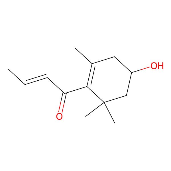 2D Structure of 1-(4-Hydroxy-2,6,6-trimethyl-1-cyclohexen-1-yl)-2-buten-1-one