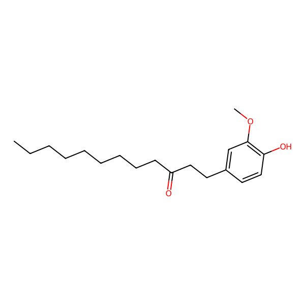 2D Structure of 1-(4-Hydroxy-3-methoxyphenyl)dodecan-3-one