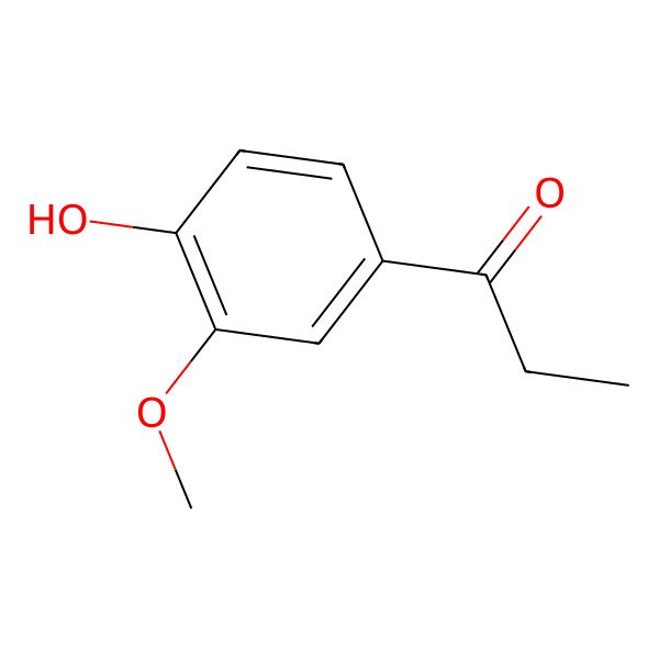 2D Structure of 1-(4-Hydroxy-3-methoxyphenyl)propan-1-one
