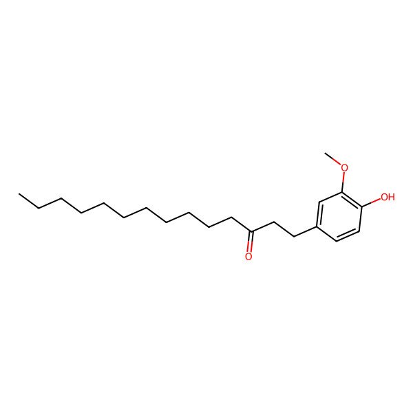 2D Structure of 1-(4-Hydroxy-3-methoxyphenyl)-3-tetradecanone