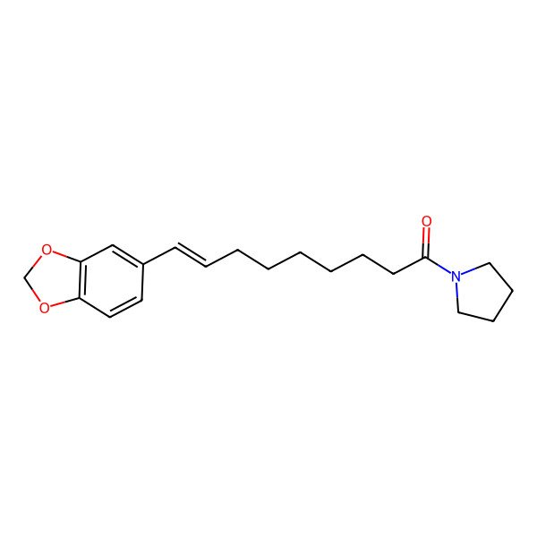 2D Structure of 1-[(8E)-9-(3,4-methylenedioxyphenyl)-8-nonenoyl]pyrrolidine