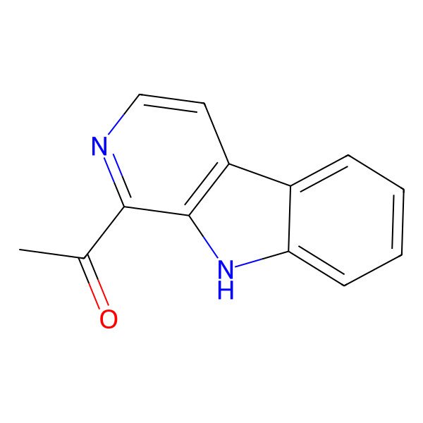 2D Structure of 1-(9H-pyrido[3,4-b]indol-1-yl)ethanone
