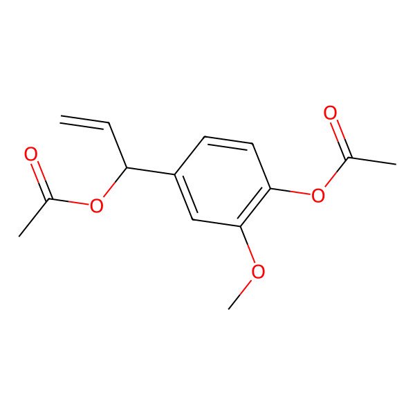 2D Structure of 1'-Acetoxyeugenol acetate