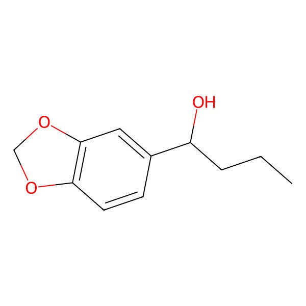 2D Structure of 1-(Benzo[d][1,3]dioxol-5-yl)butan-1-ol
