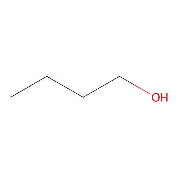 2D Structure of 1-Butanol