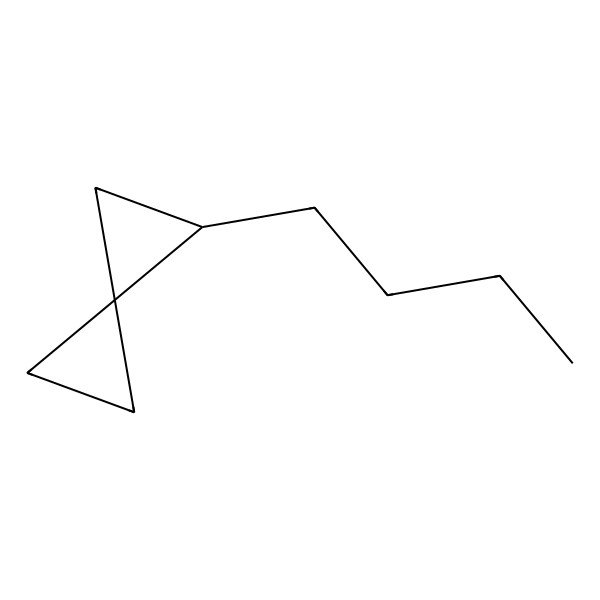 2D Structure of 1-Butylspiro[2.2]pentane