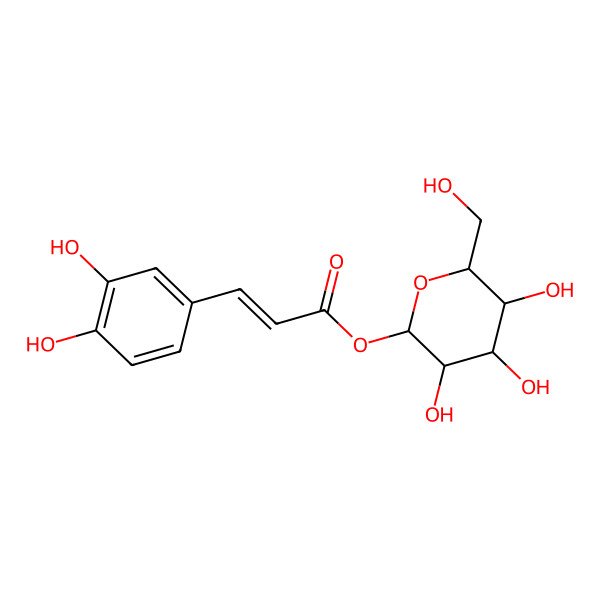 2D Structure of 1-Caffeoyl-beta-D-glucose