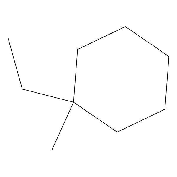 2D Structure of 1-Ethyl-1-methylcyclohexane