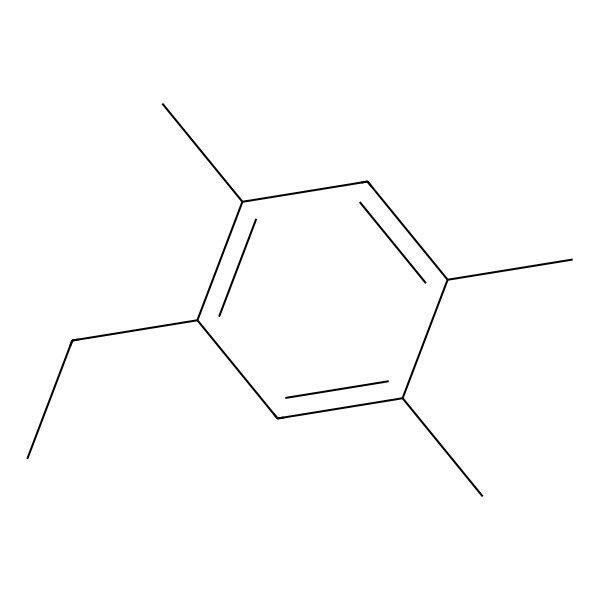 2D Structure of Benzene, 1-ethyl-2,4,5-trimethyl-