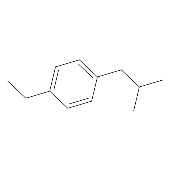 2D Structure of 1-Ethyl-4-isobutylbenzene 2D Structure of 1-Ethyl-4-isobutylbenzene