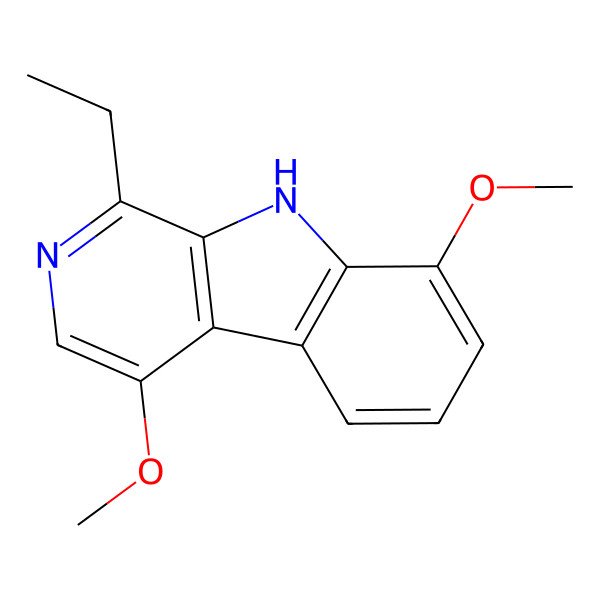 2D Structure of 1-Ethyl-4,8-dimethoxy-beta-carboline