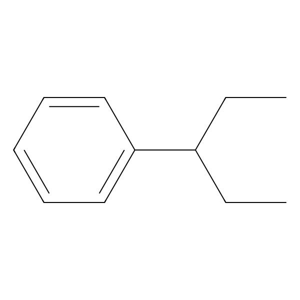 2D Structure of (1-Ethylpropyl)benzene 2D Structure of (1-Ethylpropyl)benzene
