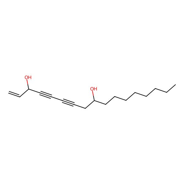 2D Structure of 1-Heptadecene-4,6-diyne-3,9-diol 2D Structure of 1-Heptadecene-4,6-diyne-3,9-diol
