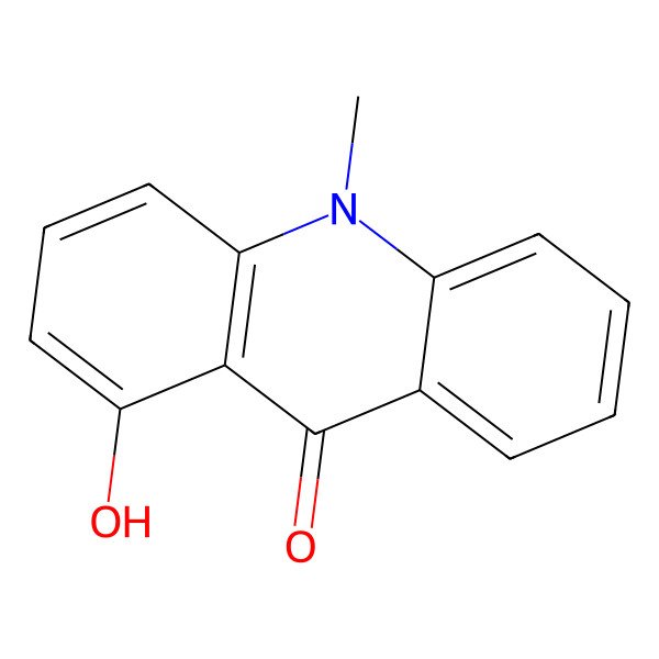 2D Structure of 1-Hydroxy-10-methylacridone