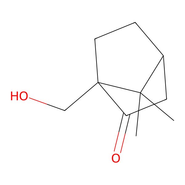2D Structure of 1-Hydroxymethyl-7,7-dimethylbicyclo[2.2.1]heptan-2-one