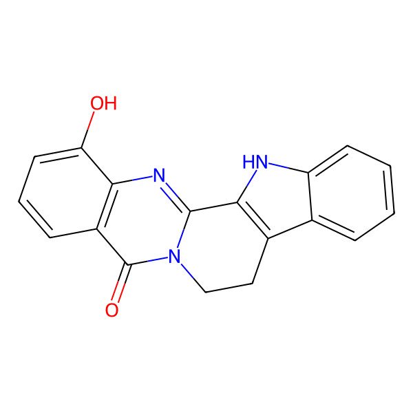 2D Structure of 1-Hydroxyrutaecarpine