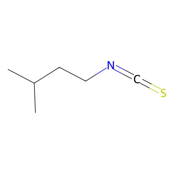 2D Structure of 1-Isothiocyanato-3-methylbutane