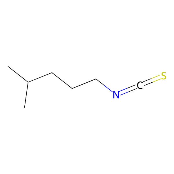 2D Structure of 4-Methylpentyl isothiocyanate