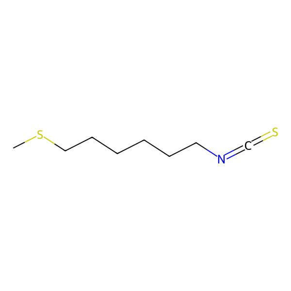 2D Structure of 1-Isothiocyanato-6-(methylthio)hexane
