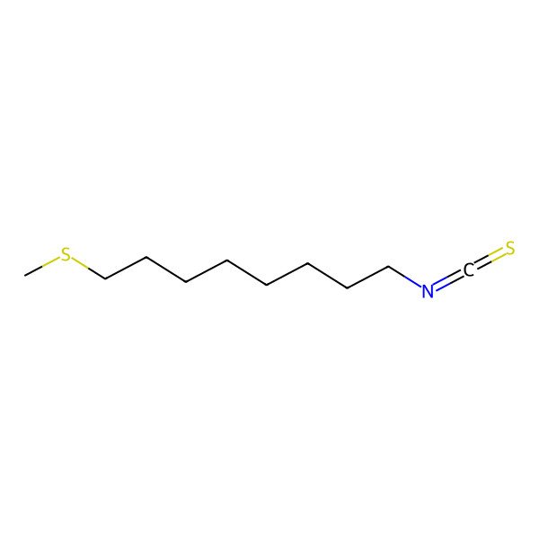 2D Structure of 1-Isothiocyanato-8-(methylthio)octane
