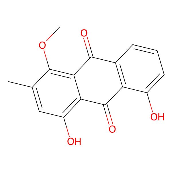 2D Structure of Islandicin 4-methyl ether