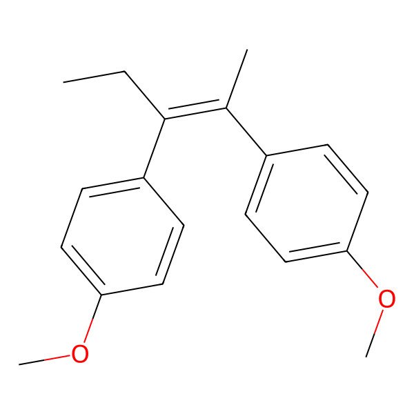 2D Structure of 1-Methoxy-4-[(E)-2-(4-methoxyphenyl)pent-2-en-3-yl]benzene