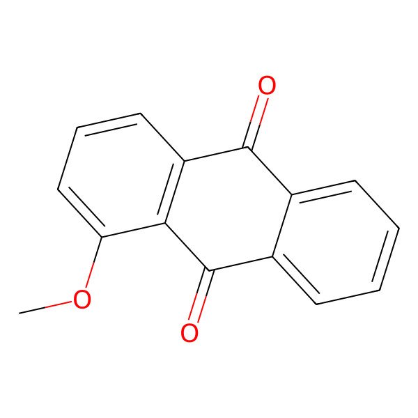 2D Structure of 1-Methoxy-9,10-anthracenedione 2D Structure of 1-Methoxy-9,10-anthracenedione