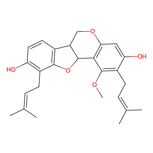 2D Structure of 1-Methoxyerythrabyssin Ii