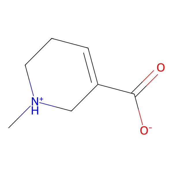 2D Structure of 1-Methyl-1,2,3,6-tetrahydropyridin-1-ium-5-carboxylate