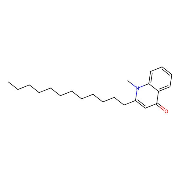 2D Structure of 1-Methyl-2-dodecyl-4(1H)-quinolone