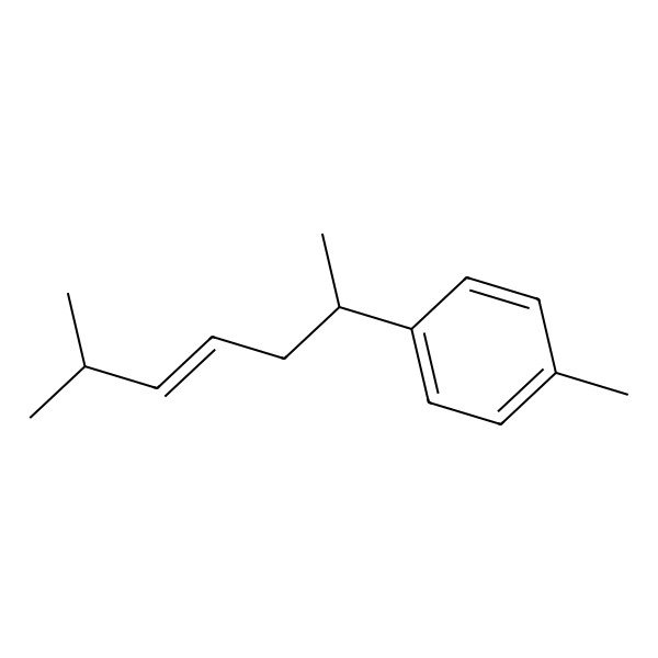 2D Structure of 1-methyl-4-[(E)-6-methylhept-4-en-2-yl]benzene