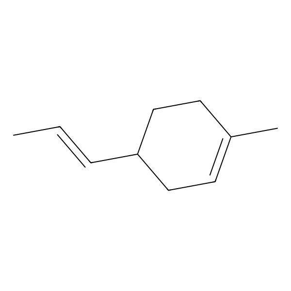2D Structure of 1-methyl-4-[(E)-prop-1-enyl]cyclohexene