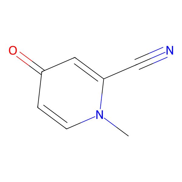 2D Structure of 1-Methyl-4-oxo-1,4-dihydropyridine-2-carbonitrile