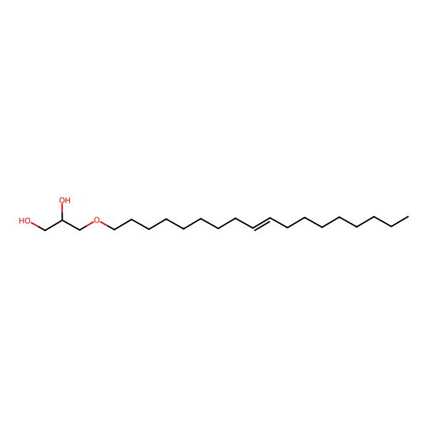 2D Structure of 1-O-(9Z-octadecenyl)-sn-glycerol