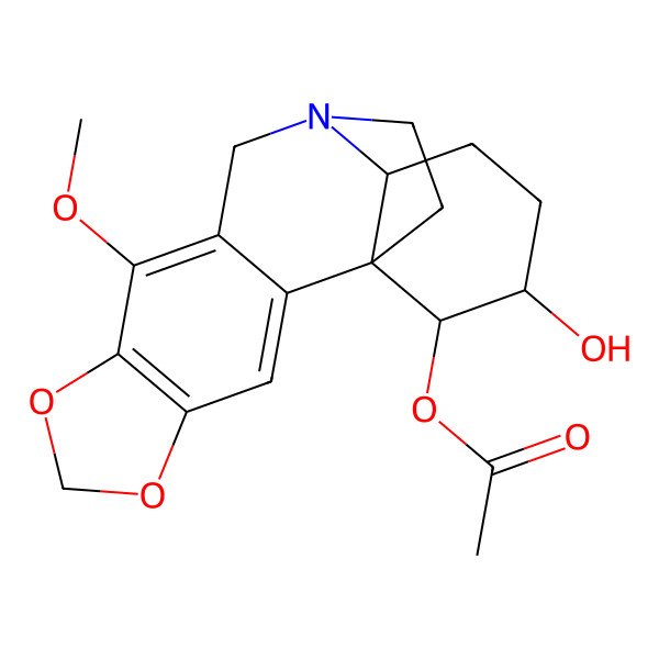 2D Structure of 1-O-Acetylbulbisine