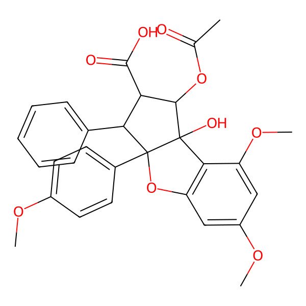 2D Structure of 1-O-Acetylmethyl Rocaglate 2D Structure of 1-O-Acetylmethyl Rocaglate