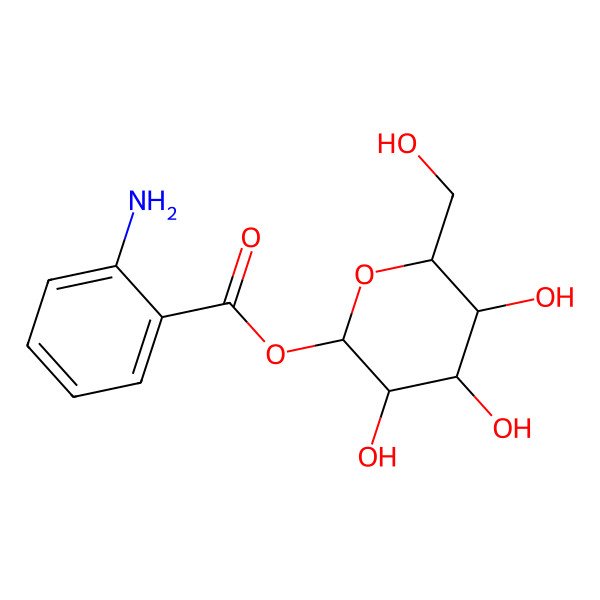 2D Structure of 1-O-beta-D-Glucopyranosyl anthranilate 2D Structure of 1-O-beta-D-Glucopyranosyl anthranilate