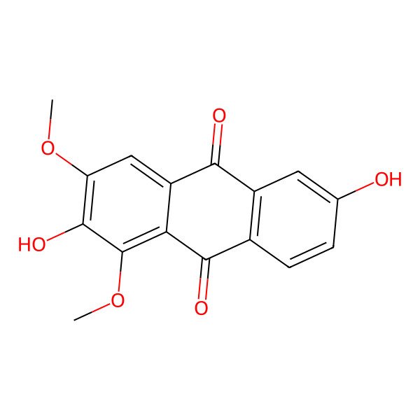 2D Structure of 2,6-Dihydroxy-1,3-dimethoxyanthracene-9,10-dione 2D Structure of 2,6-Dihydroxy-1,3-dimethoxyanthracene-9,10-dione